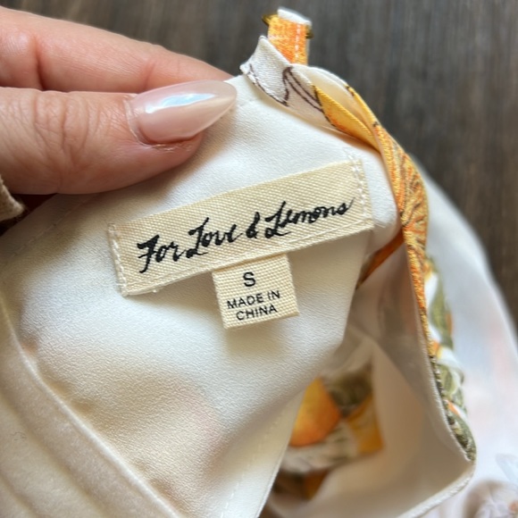 For Love & Lemons Lemon Crop Top - Picture 6 of 6